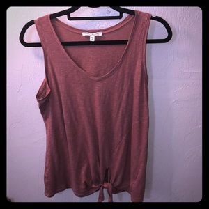 Express One Eleven Tie Front Tank